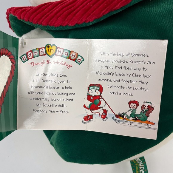 VTG NOS 1998 Snowden Plush Snowman Christmas 24” Commonwealth Target w/ Tags - Picture 9 of 15